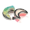 Eletroplated Natural Druzy Agate Pendants G-G131-02P-2