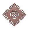DIY Unfinished Bohemian Meditation Energy Symbol Wood Pendant Decoration Kits DIY-B060-03-3