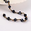 Handmade Glass Beaded Chains for Necklaces Bracelets Making AJEW-JB00187-03-1