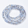 Electroplate Glass Beads Strands EGLA-A034-J4mm-F03-2