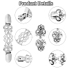 2 Sets 2 Styles Tibetan Style FIND-FH0009-14-3