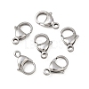 Tarnish Resistant 304 Stainless Steel Lobster Claw Clasps STAS-G035-I-1