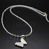 Natural Quartz Crystal Alloy Butterfly Pendant Glass Seed Beaded Necklaces for Women TG9550-4-1
