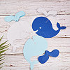 Creative Whale Spray Shape Paper Hanging Garlands DIY-WH0114-01-5