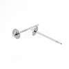 Tarnish Resistant 304 Stainless Steel Stud Earring Findings X-STAS-D448-089P-4mm-2