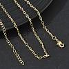 2.2MM Brass Cable Chain Necklaces for Women KK-CBA2293-09G-1