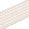 Baking Paint Pearlized Glass Pearl Bead Strands HY-N002-3mm-A11-3