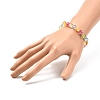 Natural Quartz Free Form Beads Stretch Bracelet for Girl Women BJEW-JB07064-01-3