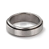 Non-Tarnish 203 Stainless Steel Rotating Spinner Fidget Band Rings for Anxiety Stress Relief RJEW-G118-07P-1