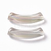 UV Plating Transparent Rainbow Iridescent Acrylic Beads OACR-A016-01M-3