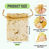 30Pcs Gold Stamping Moon Star Organza Drawstring Gift Bags ABAG-TA0002-21C-4