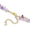 Natural Ametrine Chip Beaded Necklaces NJEW-JN05509-5