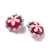 Baking Paint Glass Enamel Beads LAMP-S080-03D-4