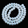 Electroplate Transparent Glass Beads Strands GLAA-T032-T6mm-AB14-3