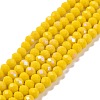 Electroplate Opaque Solid Color Glass Beads Strands LS-EGLA-A034-P4mm-L02-1
