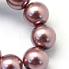 Baking Painted Pearlized Glass Pearl Round Bead Strands HY-Q003-12mm-58-3