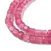 Natural Pink Tourmaline Beads Strands LS-G-C009-B20-4