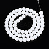 Frosted Opaque Glass Beads Strands GLAA-T032-P6mm-MBB02-1