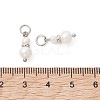 Natural Cultured Freshwater Pearl & Brass Pendants PALLOY-JF05442-01-2