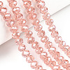 Electroplate Glass Beads Strands LS-EGLA-A034-T2mm-A34-4