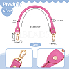 Cowhide Bag Handles with Alloy Swivel Clasps FIND-WH0126-546A-2