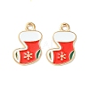 Christmas Alloy Enamel Pendants ENAM-D047-09LG-02-2