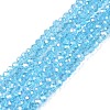 Electroplate Glass Beads Strands EGLA-A044-T2mm-B08-1
