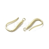 Brass Earring Hooks KK-C048-15G-2