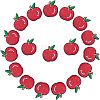 18Pcs Computerized Embroidery Cloth Iron On/Sew On Patches PATC-CA0001-01-1