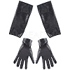 2 Pairs 2 Styles PU Leather Gloves AJEW-CL0003-16B-7