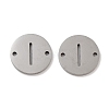 Non-Tarnish 201 Stainless Steel Hollow Flat Round Links FIND-R149-03I-P-1