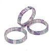 Natural Fluorite Gemstone Stretch Bracelets BJEW-F406-B06-1