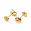 304 Stainless Steel Flower Stud Earrings for Women EJEW-C004-04G-2