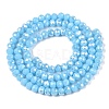 Electroplate Glass Beads Strands EGLA-A044-P3mm-B08-3