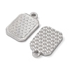 Rhodium Plated 925 Sterling Silver Charms STER-C003-02P-2