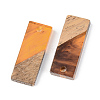 Resin & Walnut Wood Pendants RESI-S389-059A-A01-2