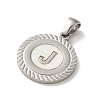 304 Stainless Steel Pendants STAS-I204-J-P-2