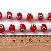 Handmade Evil Eye Lampwork Beads Strands LAMP-S069-01A-01-2