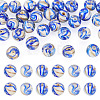 30Pcs Handmade Gold Sand Lampwork Beads LAMP-TA0002-37B-1