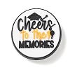 Graduation Theme Silicone Beads SL-CBAF318-B05-1