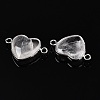Natural & Synthetic Mixed Stone Love Heart Pendants G-T138-205M-P-3
