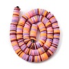 Handmade Polymer Clay Beads Strands CLAY-R089-8mm-T007-6