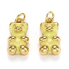 Real 18K Gold Plated Brass Pendants KK-L206-001-G-2