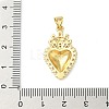 Brass Micro Pave Cubic Zirconia Pendants KK-I379-03G-D-3