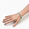 Natural Amazonite Beads Stretch Bracelets BJEW-JB03860-09-3