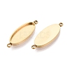 304 Stainless Steel Connector Cabochon Settings STAS-Q113-37G-2