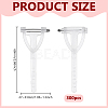 300Pcs Stainless Steel Plastic Brooch Findings KY-MA0001-01-2