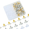 Brass Bullet Clutch Bullet Clutch Earring Backs with Pad KK-FS0001-43-3