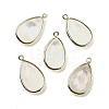 Natural Dyed Quartz Crystal Faceted Pendants G-M431-17G-01-1