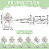 30Pcs  Alloy Toggle Clasps FIND-SP0001-56AS-2